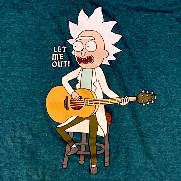 Ripple Junction Rick and Morty Let Me Out Tiny Rick Adult T-Shirt - Picture 2 of 7